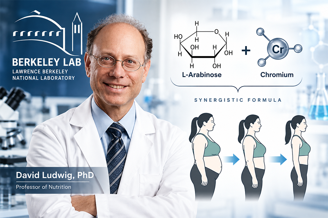 Research story illustration featuring L-arabinose and chromium